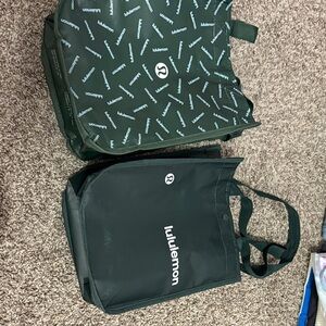 Lululemon Athletica Dark Green reuse able bag